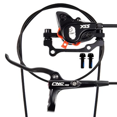 CNC MTB Hydraulic Disc Brake SetMountain Bike Hydraulic Disc Brakes Right Front 800mm Left Rear 1450mm Hydraulic BrakeBlack