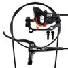 CNC MTB Hydraulic Disc Brake SetMountain Bike Hydraulic Disc Brakes Right Front 800mm Left Rear 1450mm Hydraulic BrakeBlack view 1
