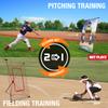 Baseball Practice Net Pitching Net, Baseball Gift Set for Kids Teens & Children - Pitch Target Panel + Pitchback Rebounder | Pitch Target Panel + Pitchback Rebounder 2in1 Quick Setup view 3