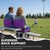SPORT BEATS Stadium Seats with Back Support Bleacher Chairs with Back and Cushion Thick Padded Bleacher Seats Includes Shoulder Strap Dark Purple 1pc Regular - 17" W x 12" D x 16.5" H view 3