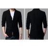 Men's 2 Buttons Casual Sport Coats Lightweight Single Breasted Slim Fit Suit Blazer Cotton Formal Dress Jackets (Black,6X-Large) view 2