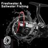 HEAHOLD Spinning Fishing Reels, Lightweight 6+1 Stainless BB Ultra Smooth Fishing Reels, Freshwater Spinning Reels,14 LBs Stainless Steel Drag Powerful Handle Casting Reel in 5.1:1 Gear Ratio view 4