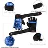FitsT4 Sports Half Mitts MMA UFC Training Boxing Punch Bag Kickboxing Sparring Grappling Martial Arts Muay Thai Taekwondo Wrist Wraps Support Gloves for Women Men Kids Blue XS view 3