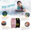 ATUNAS Body Boards, 33"-43" Bodyboard for Beach with Wrist Leash, Solid PE/EVA Closed-Cell Waterproof Foam, Surfing for Kids and Adults (Lime Soda, 40 inch) view 2