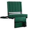 SPORT BEATS Stadium Seats with Back Support Bleacher Chairs with Back and Cushion Thick Padded Bleacher Seats Includes Shoulder Strap Huntergreen 1pc Regular - 17" W x 12" D x 16.5" H view 1