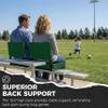 SPORT BEATS Stadium Seats with Back Support Bleacher Chairs with Back and Cushion Thick Padded Bleacher Seats Includes Shoulder Strap Huntergreen 1pc Regular - 17" W x 12" D x 16.5" H view 3