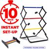 E-Jet Ladder Toss Games, Ladder Ball Set - Instant Setup, Folding System | Outdoor Games for Backyard Lawn Yard Beach Park Tailgate, Black, L24 x W20 x H40 inch (EOL207402026), Set of 2 view 3