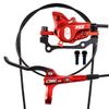 CNC MTB Hydraulic Disc Brake SetMountain Bike Hydraulic Disc Brakes Right Front 800mm Left Rear 1450mm Hydraulic BrakeRed view 1