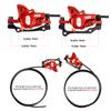 CNC MTB Hydraulic Disc Brake SetMountain Bike Hydraulic Disc Brakes Right Front 800mm Left Rear 1450mm Hydraulic BrakeRed view 2