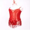 Aislor Kids Girls Sparkly Sequins Tassels Ballroom Salsa Samba Rumba Tango Latin Dance Dress Festival Rave Dancewear *Red-2 8 Years view 4