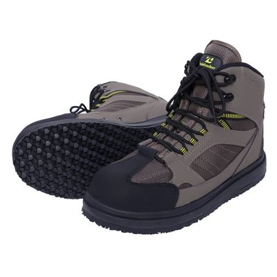 Kylebooker Men's Fishing Wading Boots Lightweight Anti-Slip Rubber Soles Waders Shoes for Fly Fishing Green (Rubber Sole, 12)