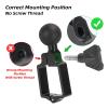 Roykaw Golf Cart Phone Mount Holder Compatible with EZGO/Club Car/Yamaha, Upgrade Quick Release & One-Touch Lock, Compatible with iPhone/Galaxy/Google Pixel/Motorola/All 4.7"-6.8" Devices view 3