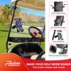 Roykaw Golf Cart Phone Mount Holder Compatible with EZGO/Club Car/Yamaha, Upgrade Quick Release & One-Touch Lock, Compatible with iPhone/Galaxy/Google Pixel/Motorola/All 4.7"-6.8" Devices view 4