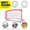 Instant Portable Medium Soccer Goal, 6 Ft x 4 Ft, Faster Fold into Triangle Shape, Easy Carry, Set up Less Than 45 Second, Carry Bag Included view 4
