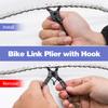 Bike Chain Kit, 12 Speed Multi-Function Bike Mechanic Repair Kit, Chain Breaker and Bike Link Plier with Hook and 6 Pairs Bicycle Buckle, Reusable view 4