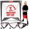 NET PLAYZ Tri Great USA Corp TGU-ODH-445 Portable Easy Fold-Up Lacrosse Goal, 4' x 4', Black (NOH445402024) view 1