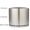 DUTIL Outdoor Firepit,Stainless Steel Bonfire Stove,Camping Mini BBQ Grill Stove,Portable Camping Hiking Survival Backpacking Stove, with Portable Carry Bag (Size : 50x50x32.5cm) view 4