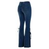 Women's Flare Bell Bottom Jeans Classic High Waist Totally Shaping Tassel Stretch Curvy Fit Jeans Button Fly Jeans Denim view 2