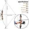 62" Hunting Recurve Bow Archery Set Adult 25-50lbs Fishing Bow and Arrow for Adults Hunting Right Hand with 3pcs Bow Fishing Arrows (25LBS) view 2