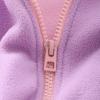 Toddler Girls Long Sleeve Winter Cartoon Rabbit Fleece Zippered Coat Jacket Thicken Warm Girls Jean Jacket (Purple, 5-6 Years) view 2
