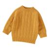 Autumn Winter Warm Outfits Newborn Infant Baby Girl Boy Cute Long Sleeve Solid Knitted Toddler Girls Shirt (Yellow, 12-18 Months) view 1
