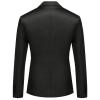 Maiyifu-GJ Men Casual Slim Fit Suit Jacket Lightweight Notched Lapel Business Sport Coat 1 Button Daily Wedding Party Blazer (Black,Large) view 2