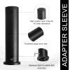 Olympic Adapter Sleeve (2 PCS), Converts 1" Standard Weight Plate Posts to 2" Olympic Weight Plate Posts, Suitable for 1" Standard Barbell Bars, Heavy Duty Nylon and Removable end Cap view 2