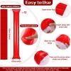 Sosation 36 Pcs Team Spirit Accessories, Cheerleading Pom Poms Hand Clappers Party Favors and Thunder Sticks Noise Makers for Sporting Events Football Baseball Cheering Essentials(Red) view 3