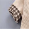 Toddler Kids Baby Girls Boys Plaid Button Up Flap Pocket Corduroy Jacket Coat Outerwear Soft Coat Big Kids (Beige, 18-24 Months) view 3