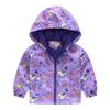 SZZY Hooded Baby Toddler Kids Print Autumn Coat Jacket Boys Windproof Zipper Grils Father And Son Matching Jackets (Purple, 2-3 Years) view 1