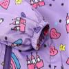 SZZY Hooded Baby Toddler Kids Print Autumn Coat Jacket Boys Windproof Zipper Grils Father And Son Matching Jackets (Purple, 2-3 Years) view 2