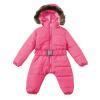 Jumpsuit Jacket Baby Coat Warm Infant Snowsuit Romper Hooded Outerwear Girls Girls Snow Pants for Girls 14/16 (Hot Pink, 0-3 Months) view 3