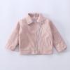 Short Baby Outwear Turn Down Jacket Coat Kids Autumn Winter Leather Clothes Girls Toddler Kids Down Jacket (Pink, 3-4 Years) view 2