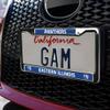 Eastern Illinois Panthers Design Full Size Standard License Plate Metal Frame view 3