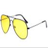 WIRUN Night Vision Glasses Anti-Glare Polarized UV400 Aviator Yellow Safety Night Driving Glasses Eyewear for Men & Women (Black025) view 1