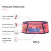 AONIJIE Hydration Running Belt with Water Bottle - 250ml BPA-Free Soft Flask, Large Capacity & Lightweight Running Waist Pack for Trailing, Running, Climbing, Jogging (Blue, L/XL) view 4