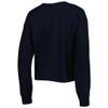 47 Women's Black New Orleans Saints Skyler Parkway Cropped Long Sleeve T-Shirt view 3