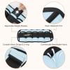 APEXUP 10lbs/Pair Adjustable Ankle Weights for Women and Men, Modularized Leg Weight Straps for Yoga, Walking, Running, Aerobics, Gym, Physical Therapy (Pastel Blue) view 3