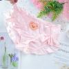 Women Large Size Panties Cute Lovely Sweety Girls Lolita Panties Bear Embroidery Milk Silk Smooth Soft Ruffles Underwear (Color : Black, Size : Large) view 4