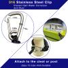 4 Pack Bungee Dock Line with Stainless Steel Clip 3FT Mooring Rope Boat Accessories Docking Lines PWC Dockline for Boats Kayak, Jet Ski, Pontoon, Canoe, Power Boat WaveRunner (Black) view 3