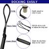 4 Pack Bungee Dock Line with Stainless Steel Clip 3FT Mooring Rope Boat Accessories Docking Lines PWC Dockline for Boats Kayak, Jet Ski, Pontoon, Canoe, Power Boat WaveRunner (Black) view 4