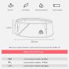 AONIJIE Hydration Running Belt with Water Bottle - 250ml BPA- Free Soft Flask Large Capacity & Lightweight Running Belt for Trailing Running Climbing Jogging(Grey, L/XL) view 2