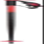 Line Pin Ski Poles Black/Red 95cm (38in)