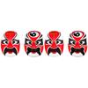 VICASKY 2sets Cultural Decor Mask Paper Peking Theme White Cover for Party Performance 2pcs*2 view 1