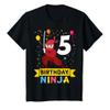 5 Year Old Ninja Birthday T-Shirt view 1