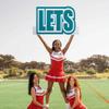 VictoryStore Cutout Spirit Cheer Words Let's Get Loud, 3 Piece Set, Block Letters (Teal) view 1