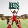VictoryStore Cutout Spirit Cheer Words Let's Get Loud, 3 Piece Set, Block Letters (Forest) view 1