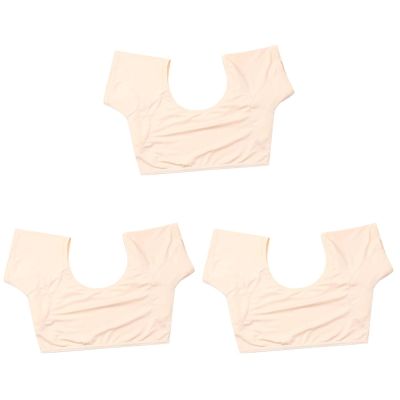 3pcs Women's Vest Breathable Underarm Sweat Pads for Quick Absorption Comfortable Elastic Vest for Summer Activities Like Yoga and Running