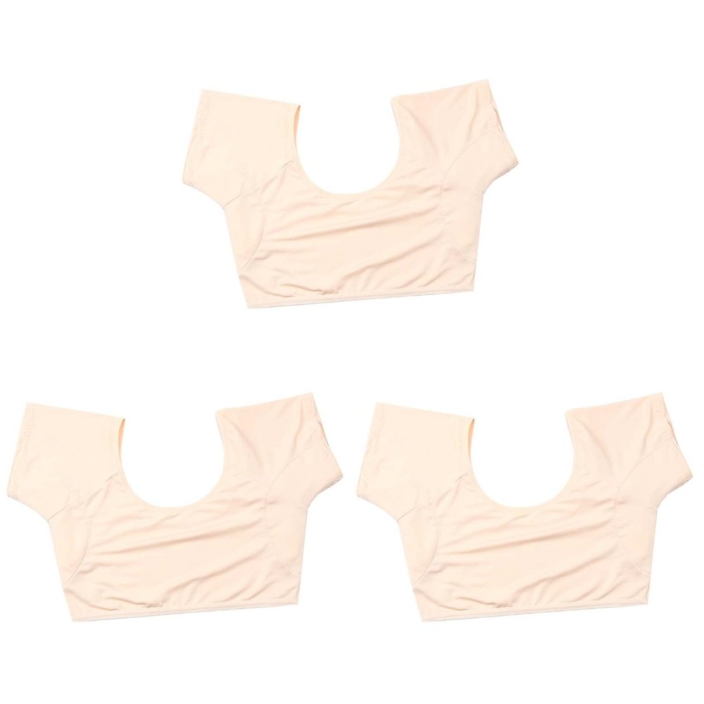 3pcs Women's Vest Breathable Underarm Sweat Pads for Quick Absorption Comfortable Elastic Vest for Summer Activities Like Yoga and Running