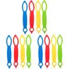 12Pcs Silicone Water Bottle Carrier Grip - Portable Hand Strap for Disposable Bottles, Outdoor Sports, Gym, Running, Biking, and Jogging view 1